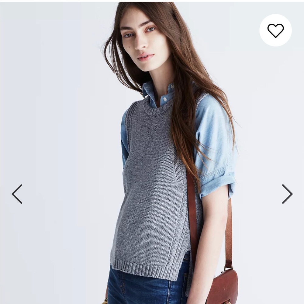 Madewell Edgestitch Sweater Vest